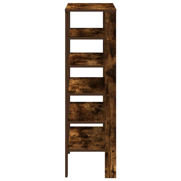 vidaXL Meuble à chaussures chêne fumé 61x32x105 cm bois d'ingénierie