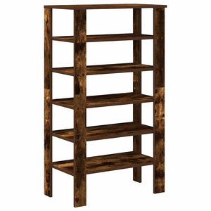 vidaXL Meuble à chaussures chêne fumé 61x32x105 cm bois d'ingénierie