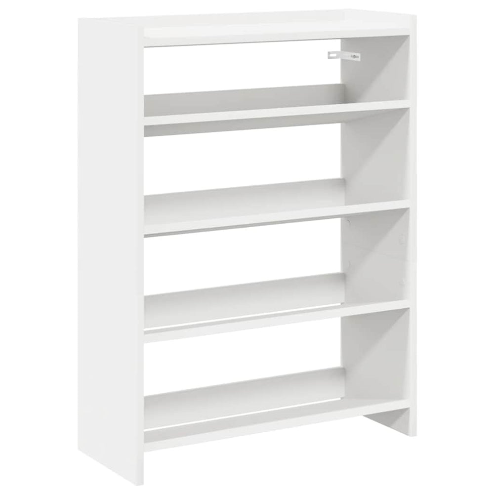 Schuhregal Weiß Holz 60x25x81 cm