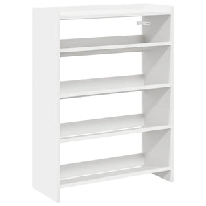 Schuhregal Weiß Holz 60x25x81 cm