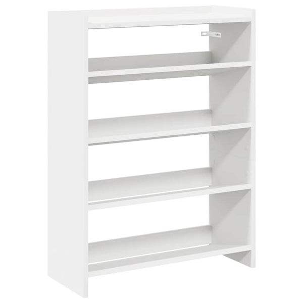 Schuhregal Weiß Holz 60x25x81 cm