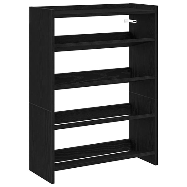 Schuhregal Schwarz 60x25x81 cm