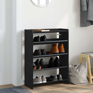 Schuhregal Schwarz 60x25x81 cm