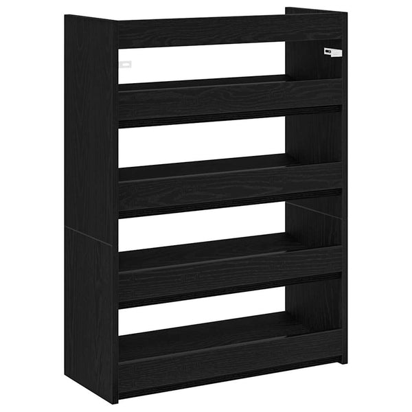 Schuhregal Schwarz 60x25x81 cm