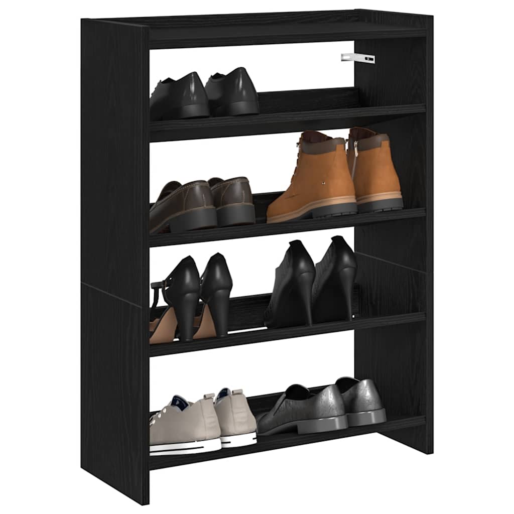 Schuhregal Schwarz 60x25x81 cm