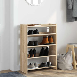 Schuhregal Sonoma Eiche 60x25x81 cm