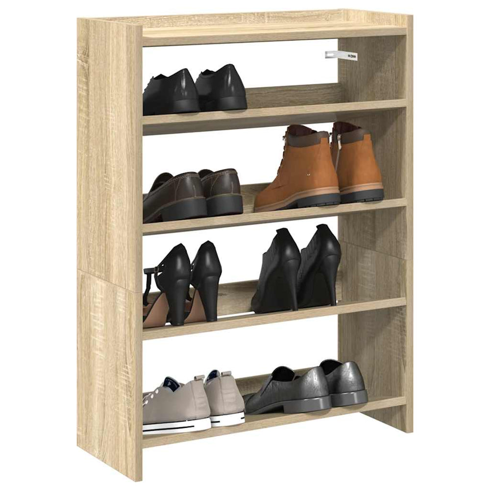 Schuhregal Sonoma Eiche 60x25x81 cm