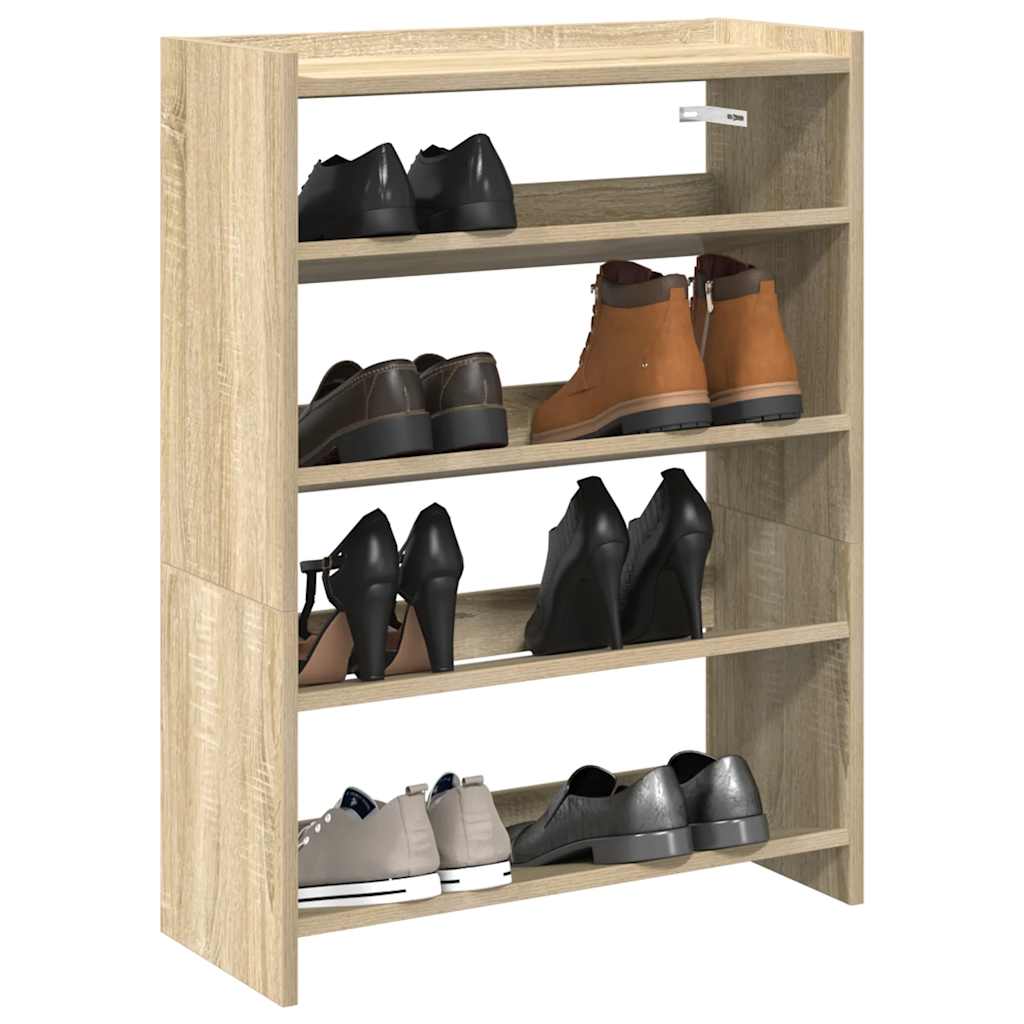 Schuhregal Sonoma Eiche 60x25x81 cm