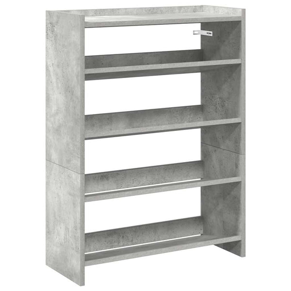 Schuhregal Betongrau 60x81 cm