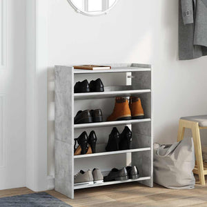 Schuhregal Betongrau 60x81 cm
