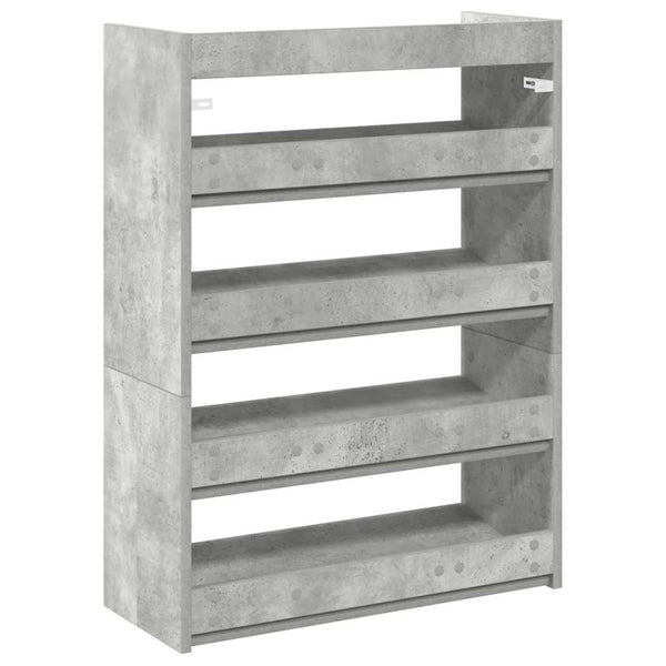 Schuhregal Betongrau 60x81 cm