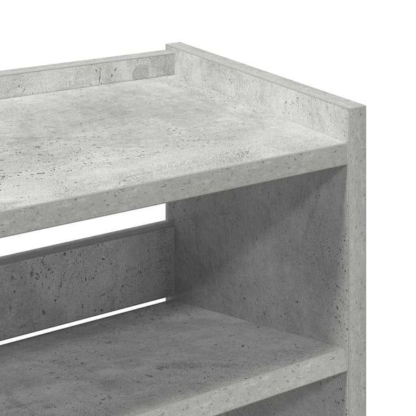 Schuhregal Betongrau 60x81 cm