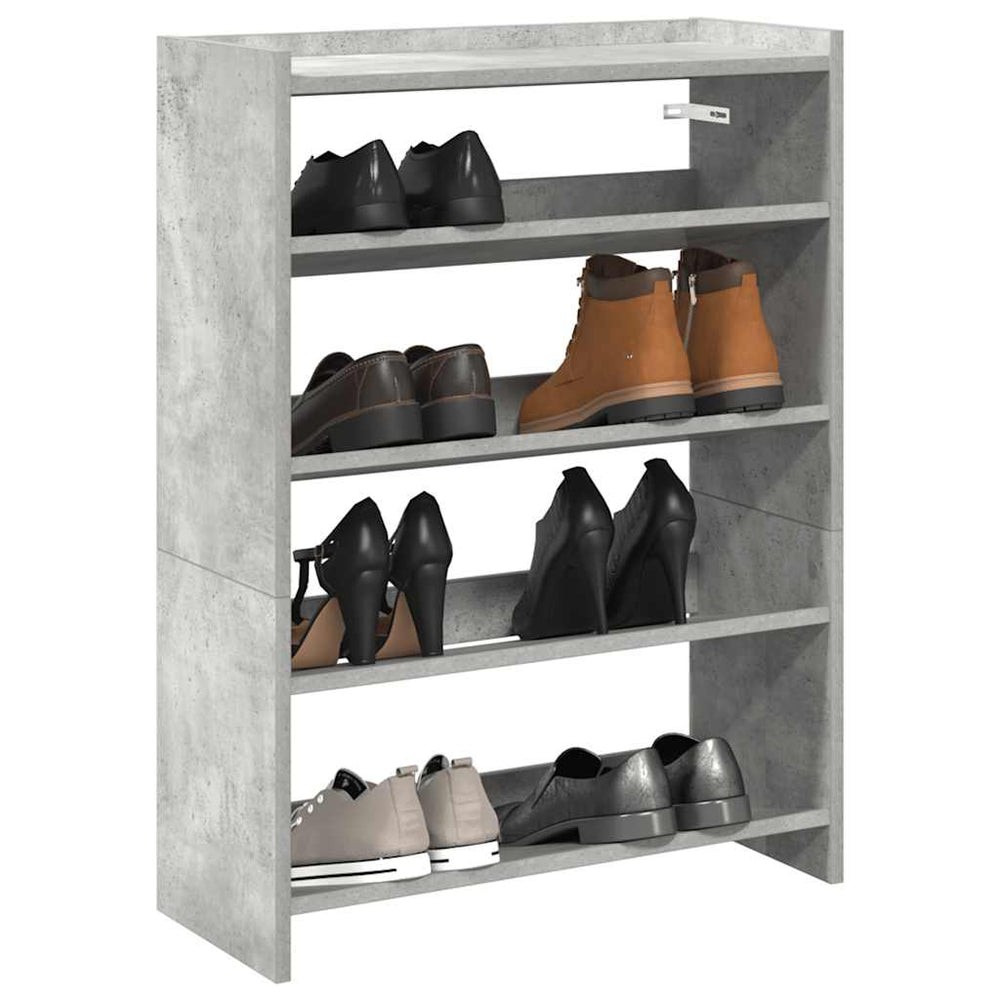 Schuhregal Betongrau 60x81 cm