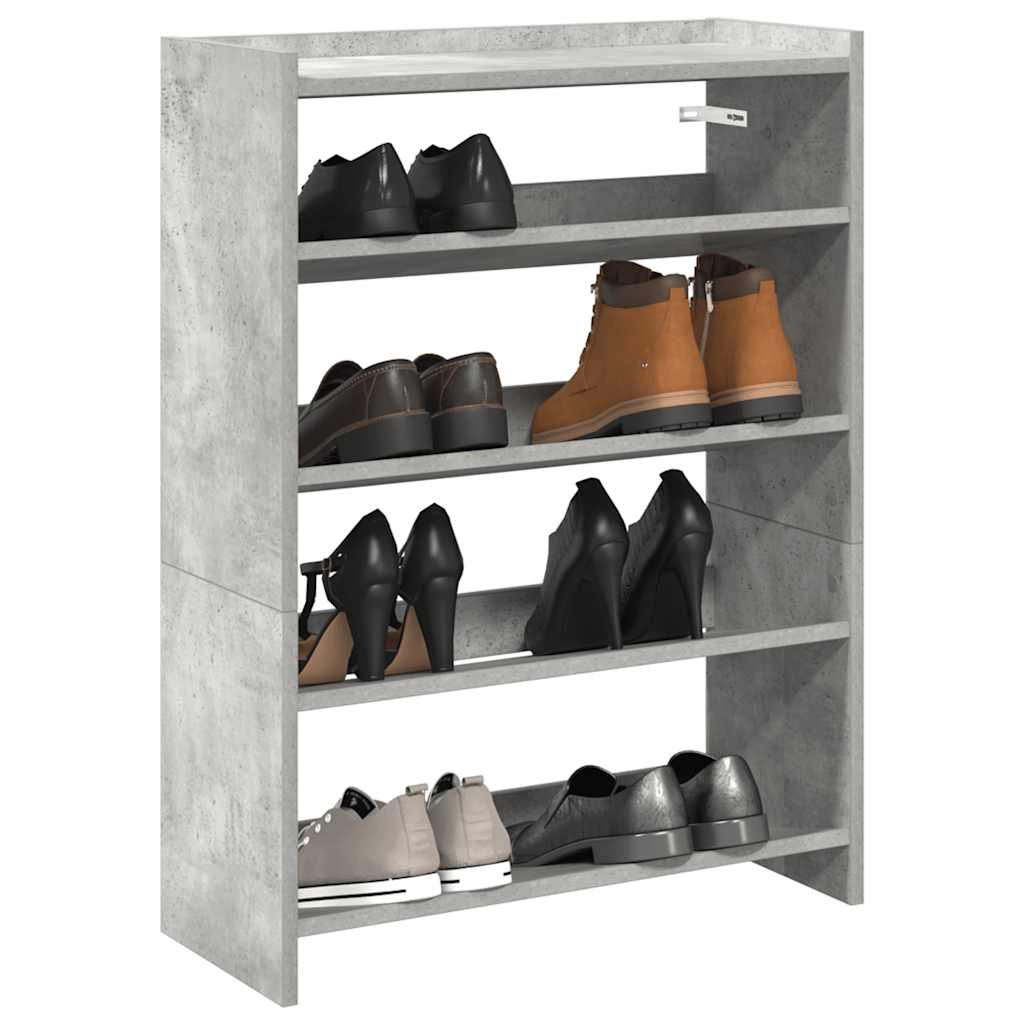 Schuhregal Betongrau 60x81 cm