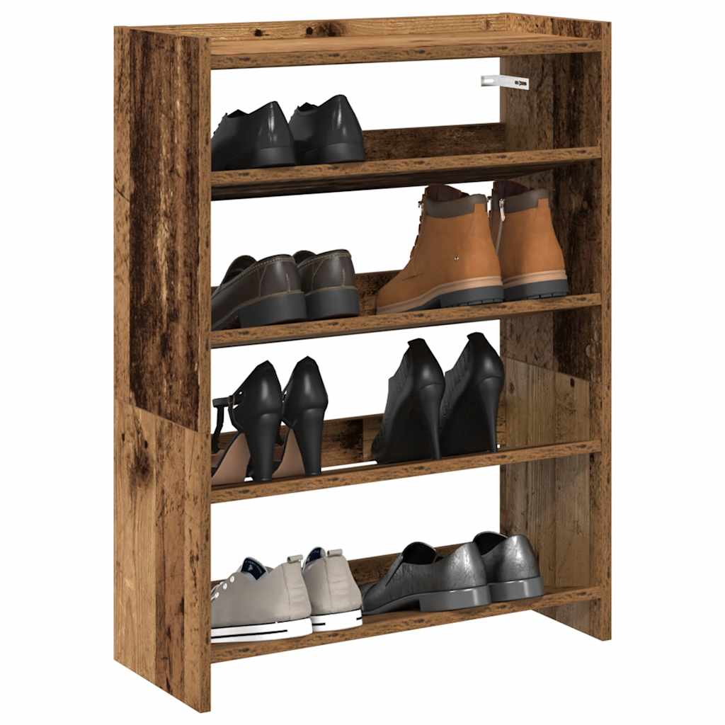 Schuhregal Altholz-Optik 60 cm