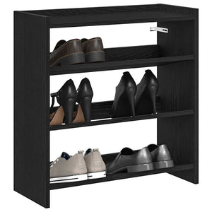 Schuhregal Schwarz 60x25x62 cm