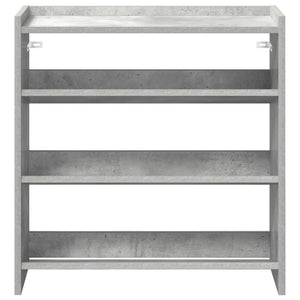 Betongraues Schuhregal 60x25x62 cm