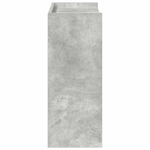 Betongraues Schuhregal 60x25x62 cm