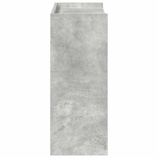 Betongraues Schuhregal 60x25x62 cm