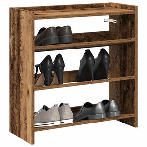 Schuhregal Altholz-Optik 60 cm