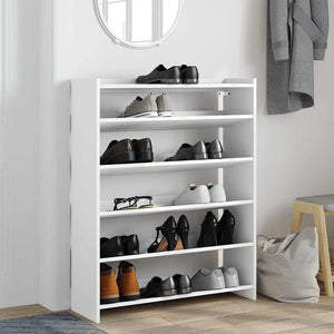 Weißes Schuhregal 80x25x100 cm