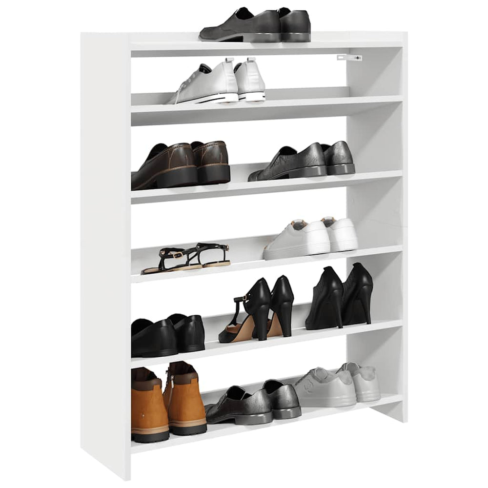 Weißes Schuhregal 80x25x100 cm