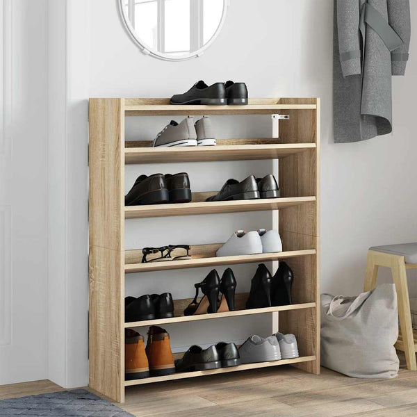 Schuhregal Sonoma Eiche 80x25x100 cm
