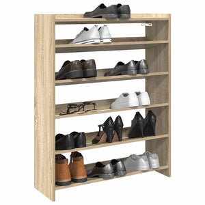 Schuhregal Sonoma Eiche 80x25x100 cm