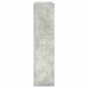 Betongraues Schuhregal 80x25x100 cm
