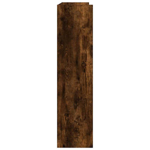 vidaXL Étagère à chaussures chêne fumé 80x25x100 cm bois d'ingénierie