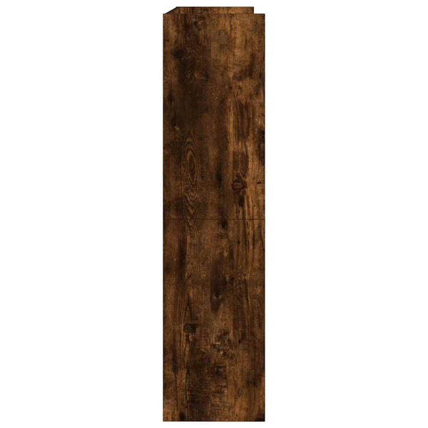vidaXL Étagère à chaussures chêne fumé 80x25x100 cm bois d'ingénierie