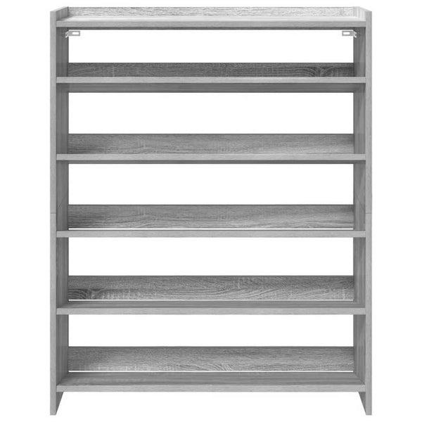 Schuhregal Grau Sonoma 80x25x100 cm