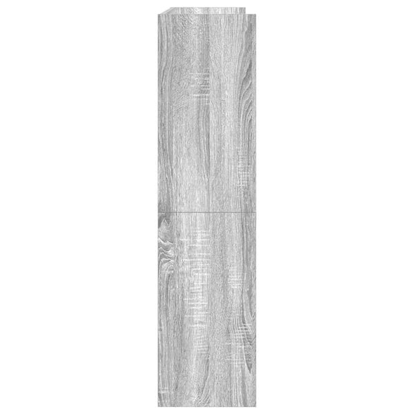 Schuhregal Grau Sonoma 80x25x100 cm
