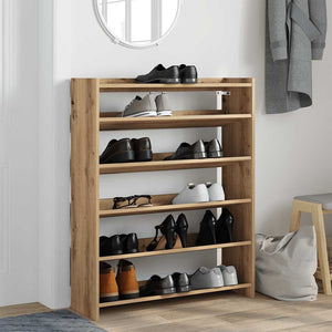 Schuhregal Artisan-Eiche 80x25x100 cm