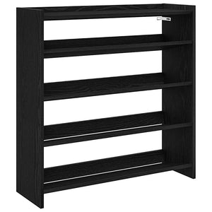 Schuhregal Schwarz 80cm Holz