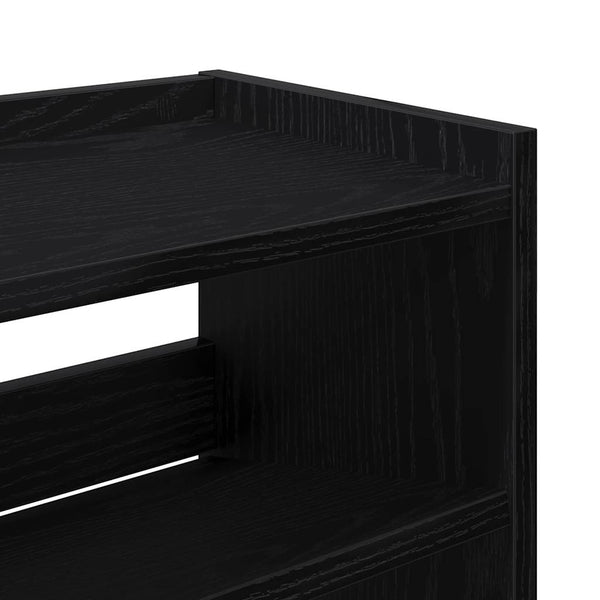 Schuhregal Schwarz 80cm Holz