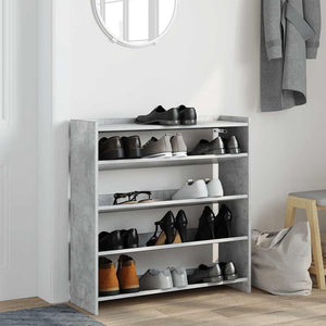 Schuhregal Betongrau 80x81 cm