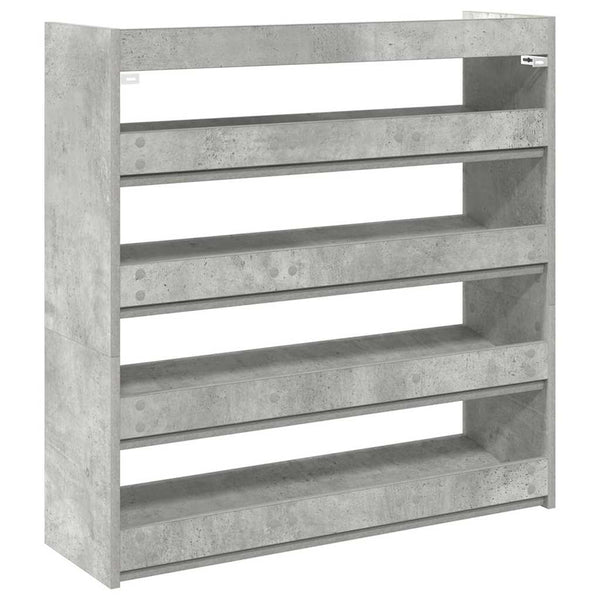 Schuhregal Betongrau 80x81 cm