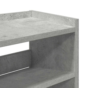 Schuhregal Betongrau 80x81 cm