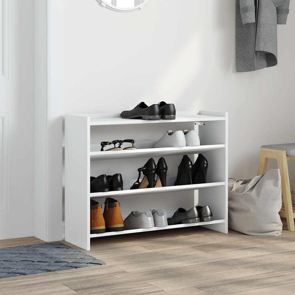 Schuhregal Weiß Holzwerkstoff 80 cm