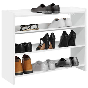 Schuhregal Weiß Holzwerkstoff 80 cm