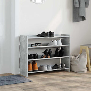 Schuhregal Betongrau 80cm