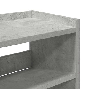 Schuhregal Betongrau 80cm