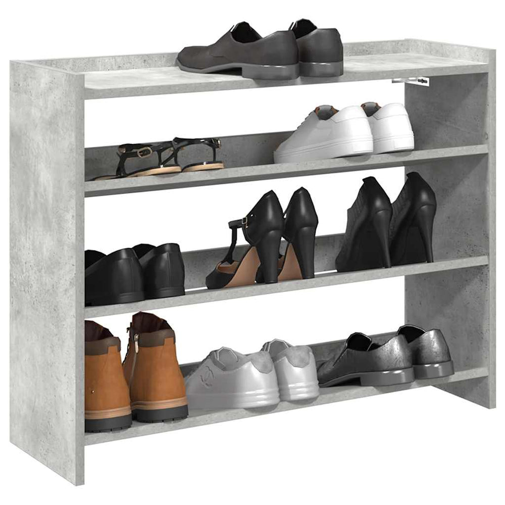 Schuhregal Betongrau 80cm