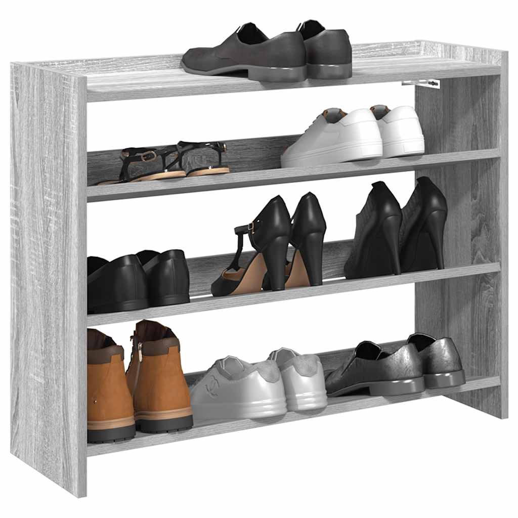 Schuhregal Grau Sonoma 80 cm