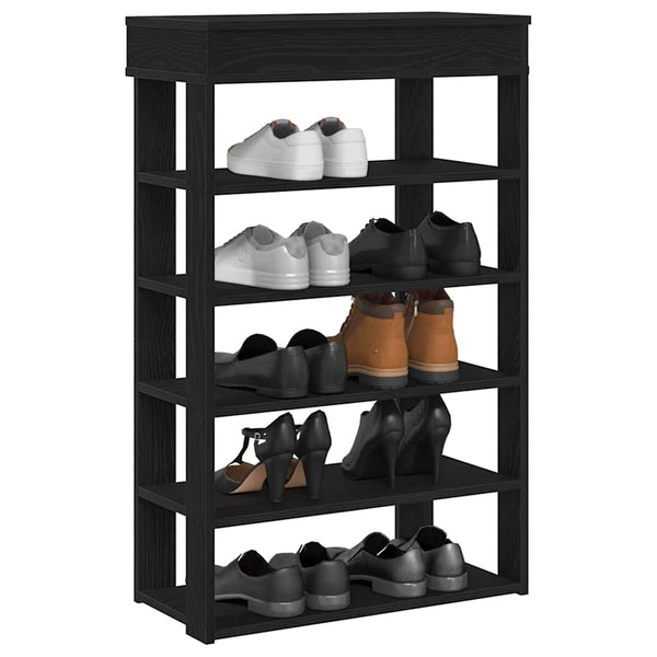 Schuhregal Schwarz 60x30x98 cm