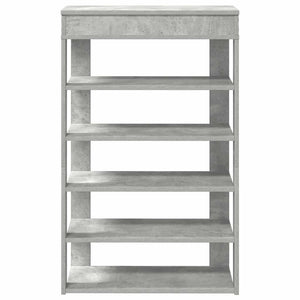 Schuhregal Betongrau 60x30x98 cm