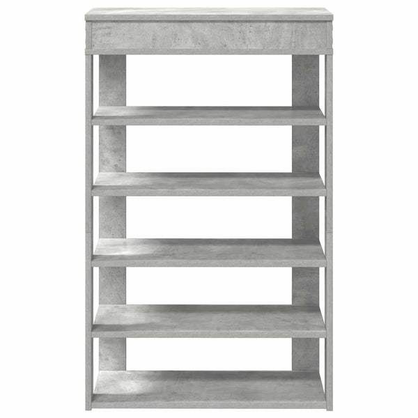 Schuhregal Betongrau 60x30x98 cm