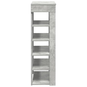 Schuhregal Betongrau 60x30x98 cm