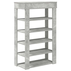 Schuhregal Betongrau 60x30x98 cm